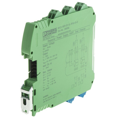 Phoenix Contact 2 Channel Galvanic Barrier, Repeater power supply, Current Input, Current Output