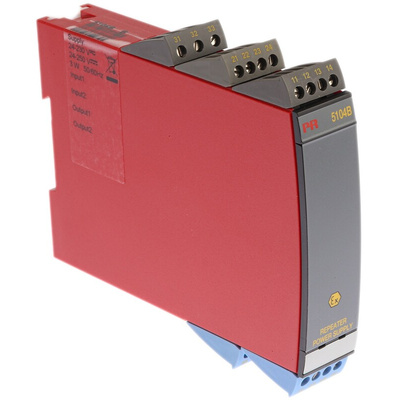 PR Electronics 2 Channel Galvanic Barrier, Repeater power supply, Current, Voltage Input, Current, Voltage Output, ATEX
