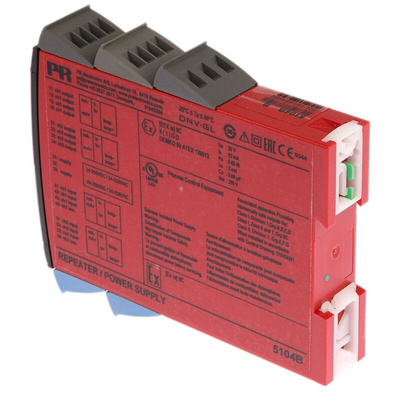 PR Electronics 2 Channel Galvanic Barrier, Repeater power supply, Current, Voltage Input, Current, Voltage Output, ATEX