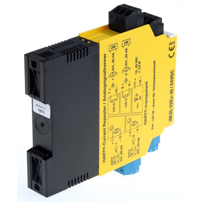 Turck 2 Channel Galvanic Barrier, Analogue Input Isolator, Current Input, Current Output, ATEX, IECEx