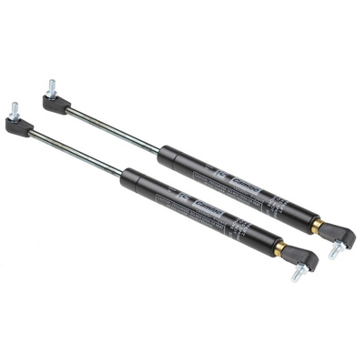 Camloc Steel Gas Strut, with Ball & Socket Joint, End Joint, 240mm Extended Length, 100mm Stroke Length
