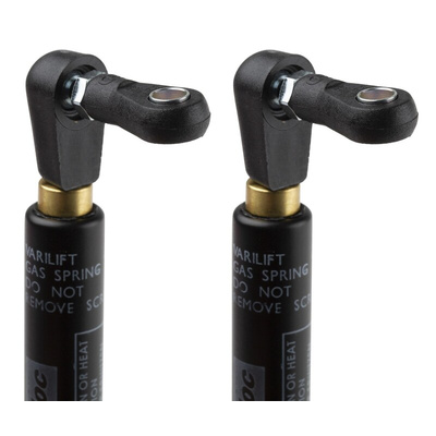 Camloc Steel Gas Strut, with Ball & Socket Joint, End Joint, 340mm Extended Length, 150mm Stroke Length