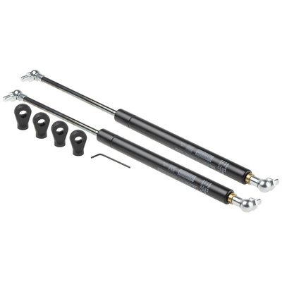 Camloc Steel Gas Strut, with Ball & Socket Joint, End Joint, 364mm Extended Length, 150mm Stroke Length