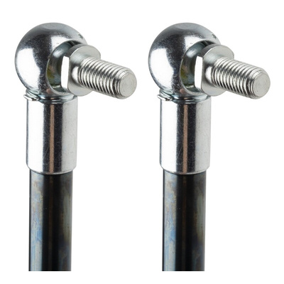Camloc Steel Gas Strut, with Ball & Socket Joint, End Joint, 480mm Extended Length, 200mm Stroke Length