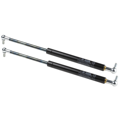 Camloc Steel Gas Strut, with Ball & Socket Joint, End Joint, 480mm Extended Length, 200mm Stroke Length