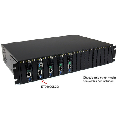 Startech 10/100/1000Mbit/s LC, RJ45 Multi Mode Media Converter Half/Full Duplex 550m