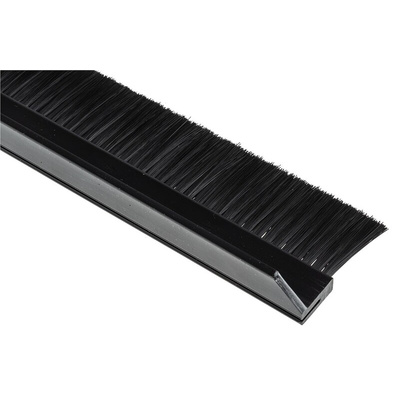 Rittal Black Plastic Brush Strip
