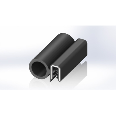 RS PRO Black EPDM  Edging Strip, 20m