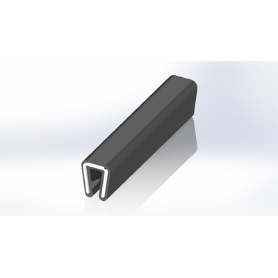 RS PRO Black EPDM Edge Protection, 20m