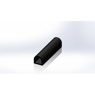 RS PRO Black EPDM Edging Strip, 20m