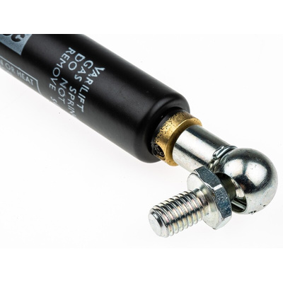 Camloc Steel Gas Strut, with Ball & Socket Joint, 264mm Extended Length, 100mm Stroke Length