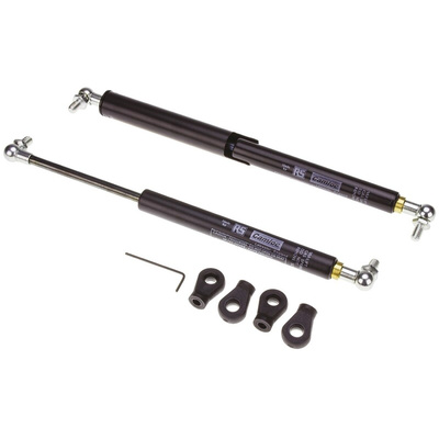 Camloc Steel Gas Strut, with Ball & Socket Joint, 264mm Extended Length, 100mm Stroke Length