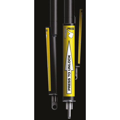 Camloc Steel Gas Strut, with Ball & Socket Joint, 364mm Extended Length, 150mm Stroke Length
