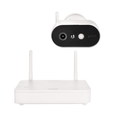 ABUS Security-Center Indoor, Outdoor IR CCTV Surveillance Kit, 1 Camera Connections, Wireless