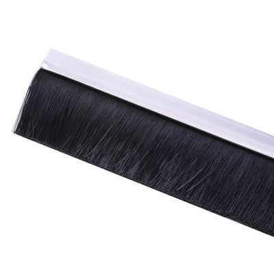 RS PRO Black Aluminium, Nylon Brush Strip, 50mm