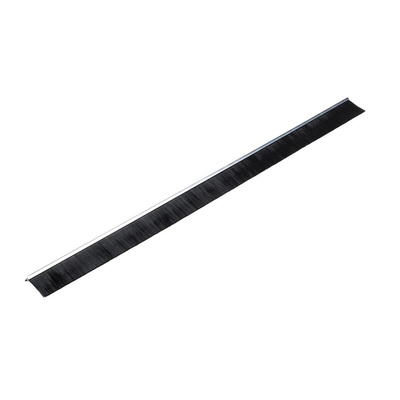 RS PRO Black Aluminium, Nylon Brush Strip, 50mm