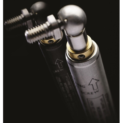 Camloc Stainless Steel Gas Strut, with Ball & Socket Joint, 340mm Extended Length, 150mm Stroke Length