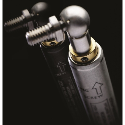 Camloc Stainless Steel Gas Strut, with Ball & Socket Joint, 440mm Extended Length, 200mm Stroke Length