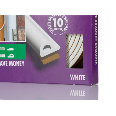 RS PRO White EPDM Edging Strip, 10m