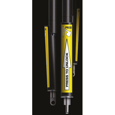 Camloc Steel Gas Strut, with Ball & Socket Joint, 465mm Extended Length, 200mm Stroke Length