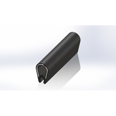 RS PRO Black PVC Edge Protection, 20m