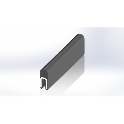 RS PRO Black EPDM  Edging Strip, 20m