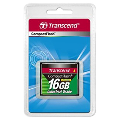 Transcend CompactFlash Industrial 16 GB SLC Compact Flash Card