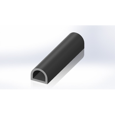 RS PRO Black EPDM  Edging Strip, 20m