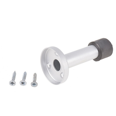 RS PRO Silver Aluminium Base-Board Door Stop