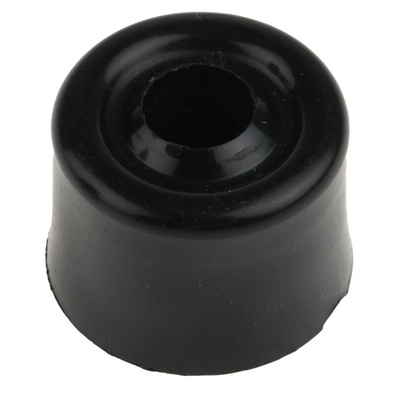 RS PRO Black PVC Bumper Door Stop, 25mm Diameter