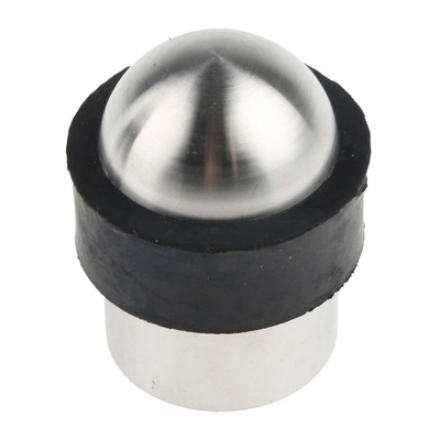 RS PRO Silver Stainless Steel Floor-Mounted Door Stop