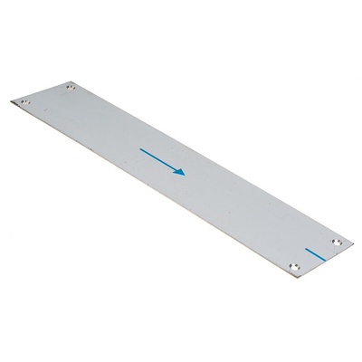 Stainless Steel Screw Mounted Push Plate, 330 x 75mm
