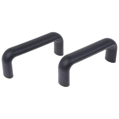 RS PRO Matt Black Plastic Handle 40.5 mm Height, 20mm Width, 107mm Length