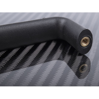 RS PRO Matt Black Plastic Handle 40.5 mm Height, 20mm Width, 107mm Length