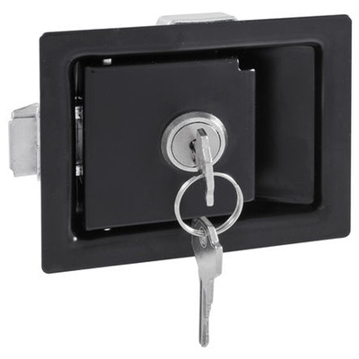 RS PRO Steel Lockable,Spring Loaded Paddle Latch, 84 x 68 x 41mm