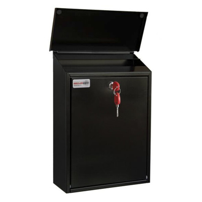 Black Mailbox, 365 mm x 270mm x 110 mm