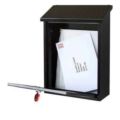 Black Mailbox, 365 mm x 270mm x 110 mm