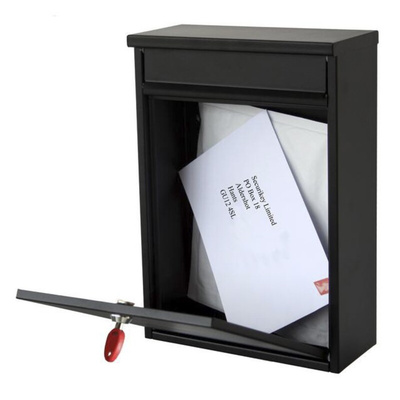 Black Mailbox, 365 mm x 250mm x 110 mm
