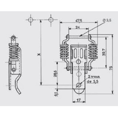 Savigny Steel Lockable,Spring Loaded Toggle Latch