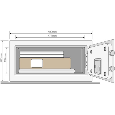 YALE 26.9L Safe Safe