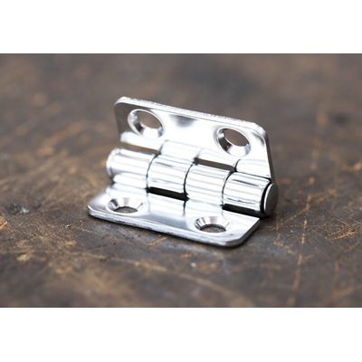 RS PRO Stainless Steel Butt Hinge, 38mm x 40mm x 2mm