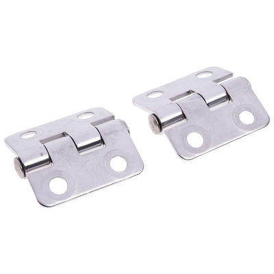 RS PRO Stainless Steel Butt Hinge, 38mm x 40mm x 2mm