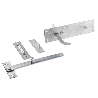 RS PRO Galvanised Steel Gate Latch, 191 x 45mm