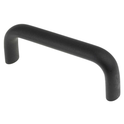 RS PRO Black Aluminium Handle 51 mm Height, 20mm Width, 141mm Length