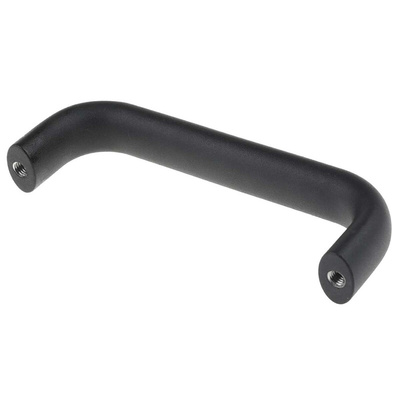 RS PRO Black Aluminium Handle 57 mm Height, 26mm Width, 177mm Length