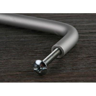 RS PRO Silver Aluminium Handle 34 mm Height, 8mm Width, 128mm Length