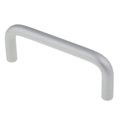 RS PRO Silver Aluminium Handle 34 mm Height, 8mm Width, 88mm Length