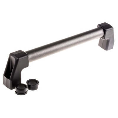 Elesa Black Aluminium Handle 78 mm Height, 38mm Width, 374mm Length