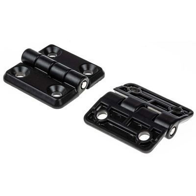 RS PRO Die Cast Zinc Butt Hinge, Screw Fixing, 40mm x 40mm x 5mm