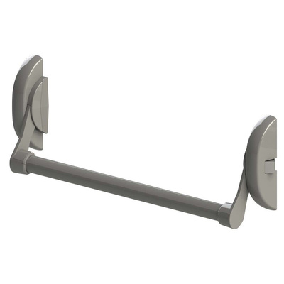 Dom Metalux Lacquer Grey Aluminium, Steel Panic Lock